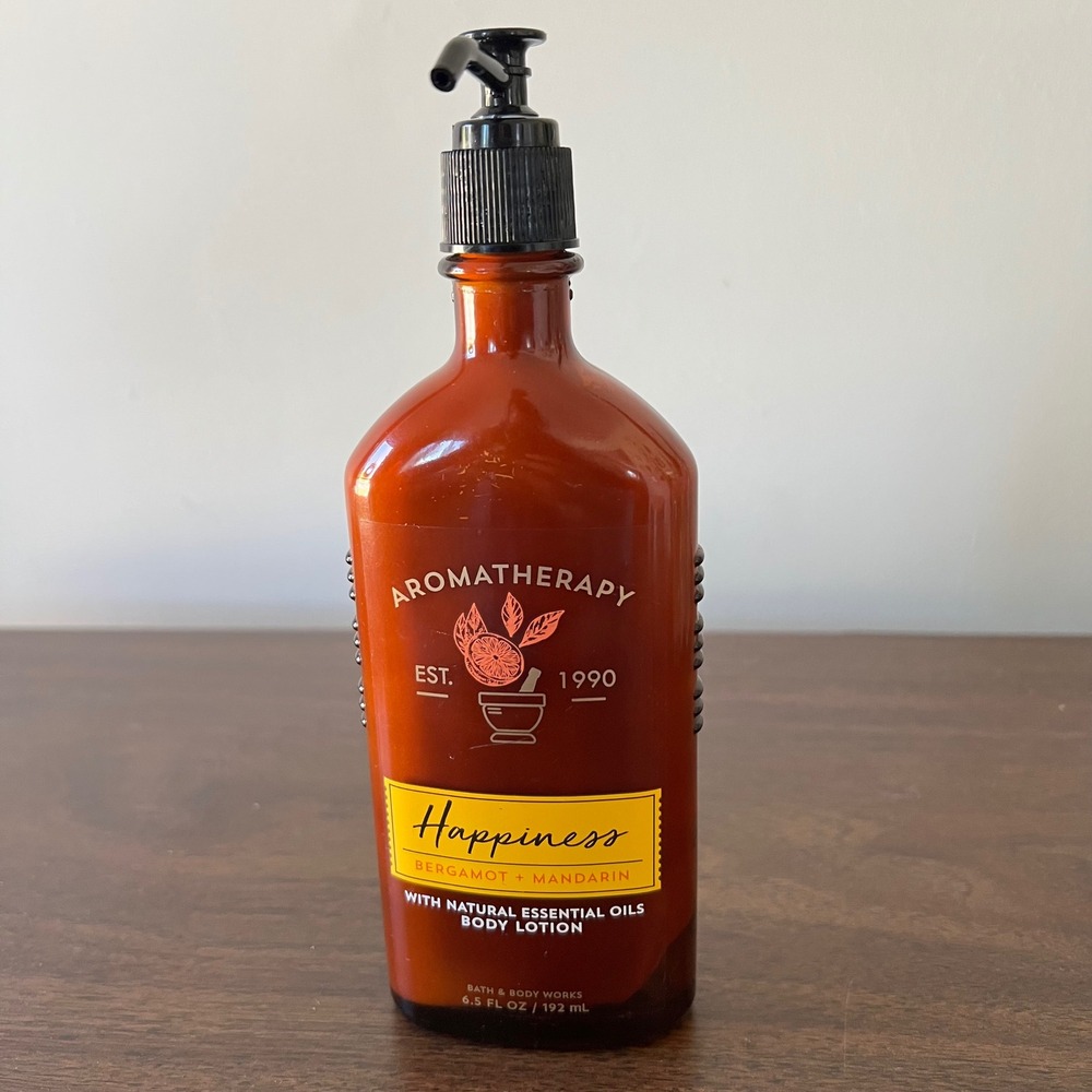 Bath & Body Works Aromatherapy Happiness Bergamot Mandarin Body Lotion 6.5oz